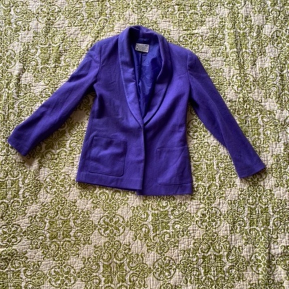 *FINAL PRICE* purple wool miss Pendleton blazer - Picture 1 of 6
